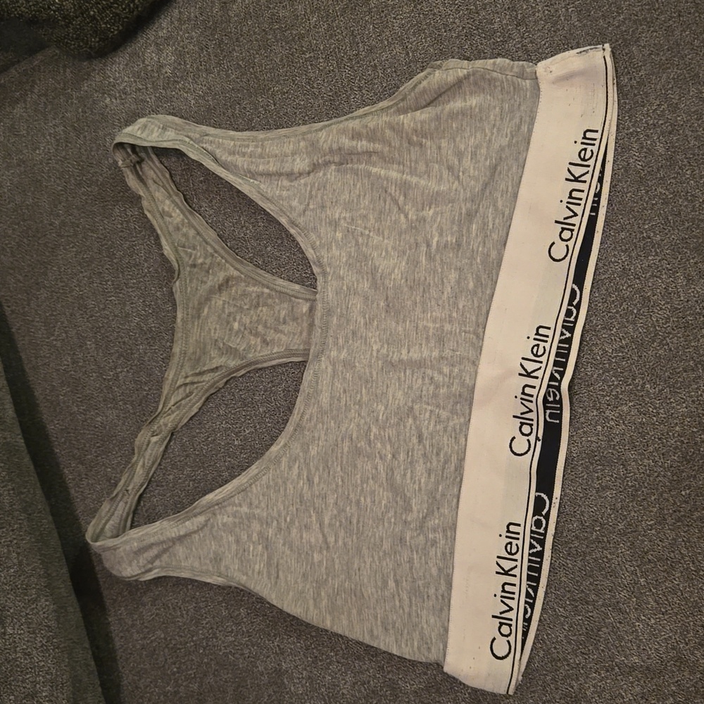 Calvin Klein Racerback Sports Bra - Picture 2 of 5